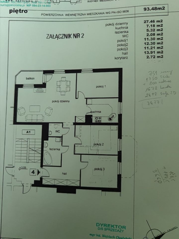 Mieszkanie 4-pokojowe Gdynia Wielki Kack, ul. Nowodworcowa