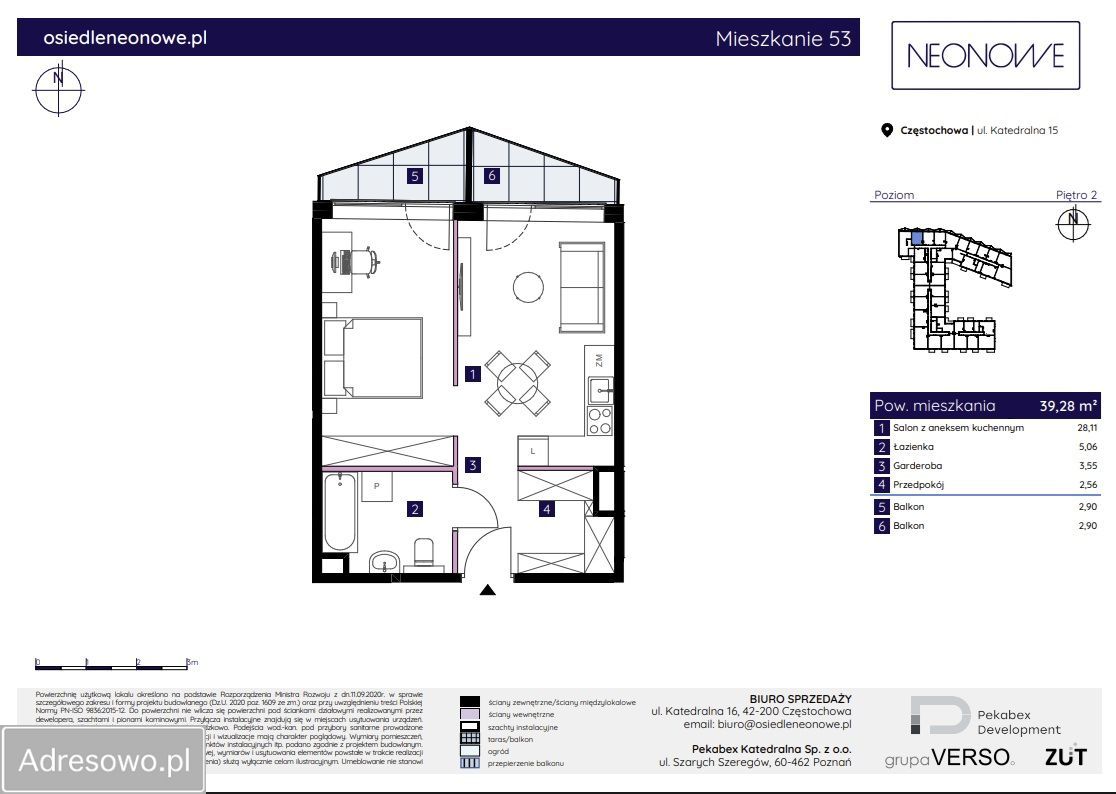Mieszkanie 2-pokojowe Częstochowa Centrum, ul. Katedralna. Zdjęcie 20
