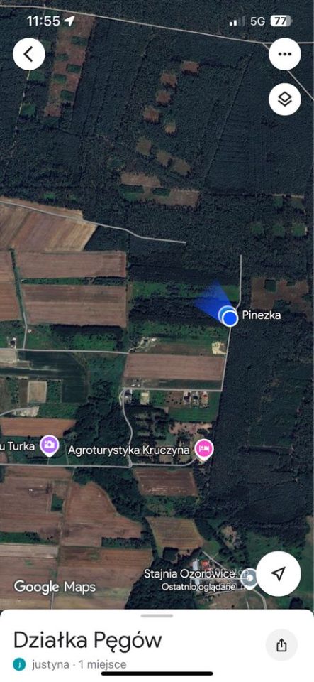 Działka rolno-budowlana Pęgów, ul. Na Polance. Zdjęcie 4