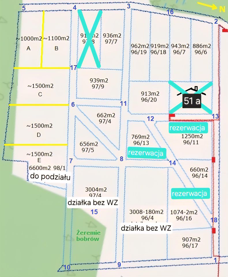 Działka budowlana Łaniewo