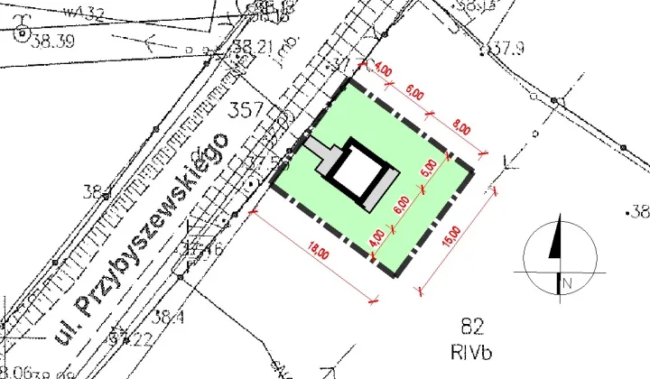 Działka rod Toruń Bydgoskie Przedmieście, ul. Stanisława Przybyszewskiego