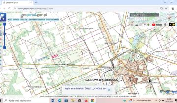 Działka rolna Dąbrowa Białostocka Małyszówka-Kolonia