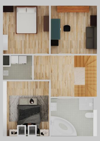 dom szeregowy, 4 pokoje Czarnowiec, ul. Turkusowa. Zdjęcie 14