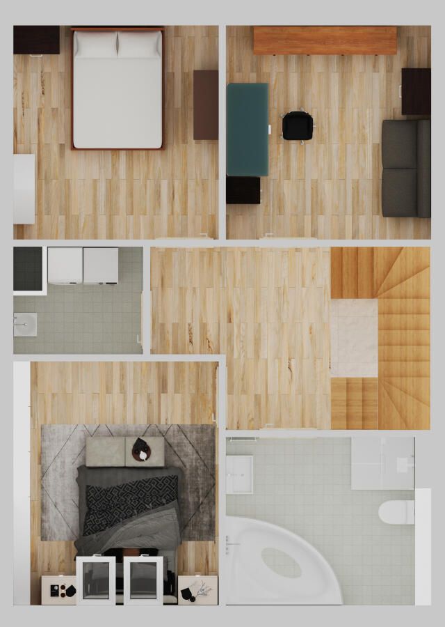 dom szeregowy, 4 pokoje Czarnowiec, ul. Turkusowa. Zdjęcie 12