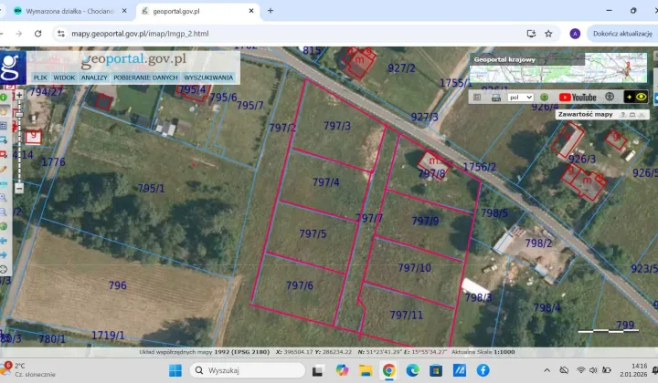 Działka budowlana Chocianowiec