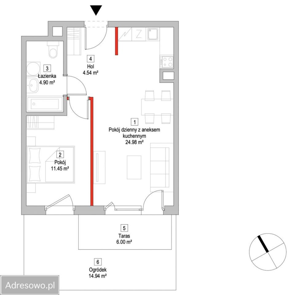 Mieszkanie 2-pokojowe Gdańsk Letnica, ul. Starowiejska. Zdjęcie 20