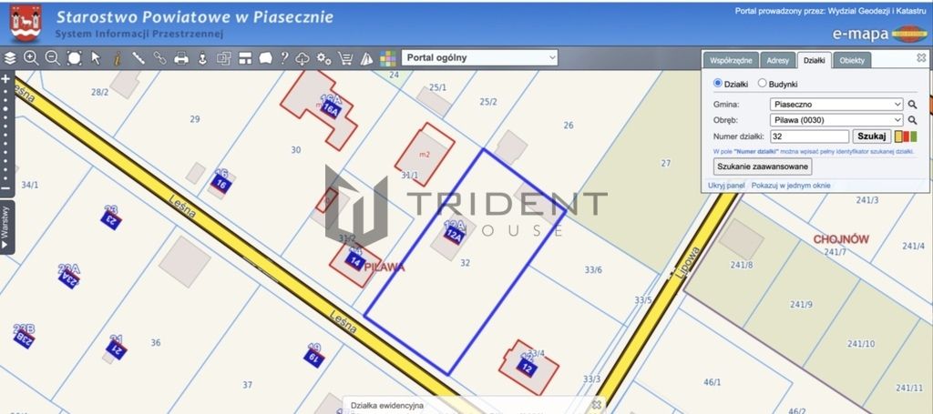 Działka budowlana Pilawa. Zdjęcie 2