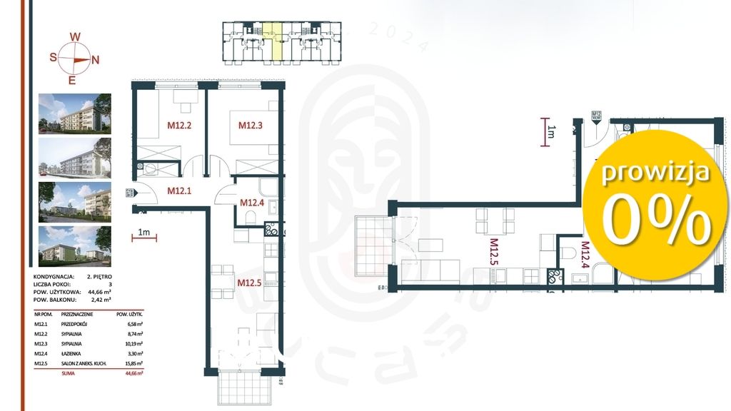 Mieszkanie 3-pokojowe Kraków, ul. Edwarda Szymańskiego. Zdjęcie 3