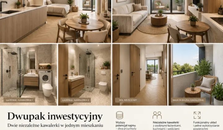 Mieszkanie 2-pokojowe Wrocław Krzyki, ul. Żegiestowska