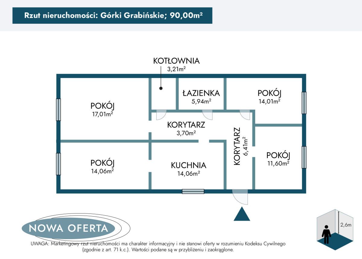 dom wolnostojący, 4 pokoje Górki Grabińskie. Zdjęcie 26