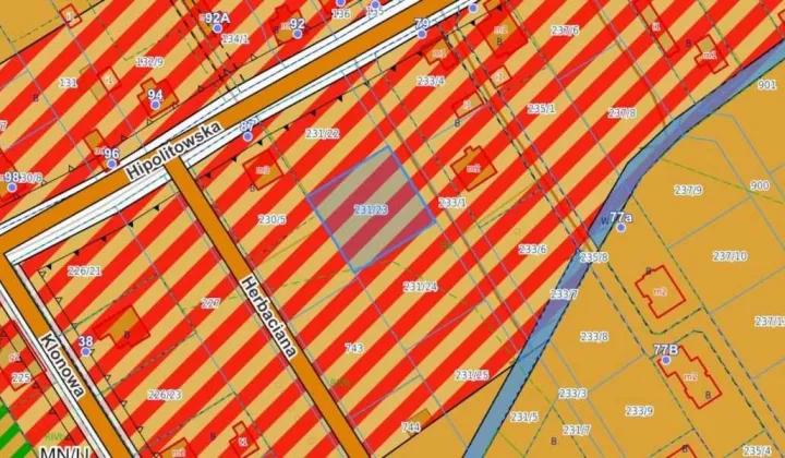 Działka budowlana Hipolitów, ul. Hipolitowska