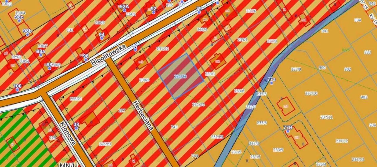Działka budowlana Hipolitów, ul. Hipolitowska. Zdjęcie 1
