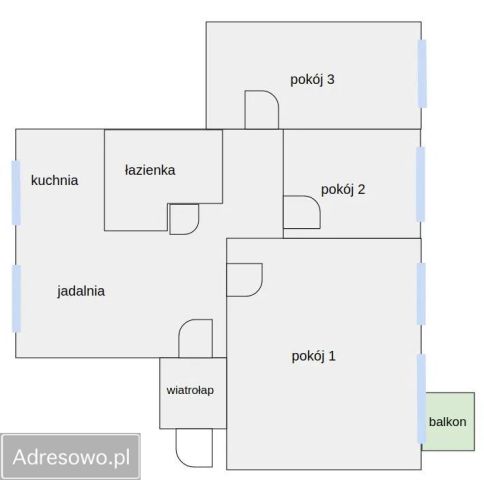 Pokój 3-pokojowe Białystok Centrum, ul. Jerzego Waszyngtona. Zdjęcie 11