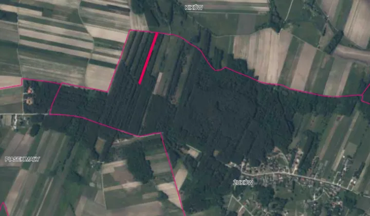 Działka leśna Żuków