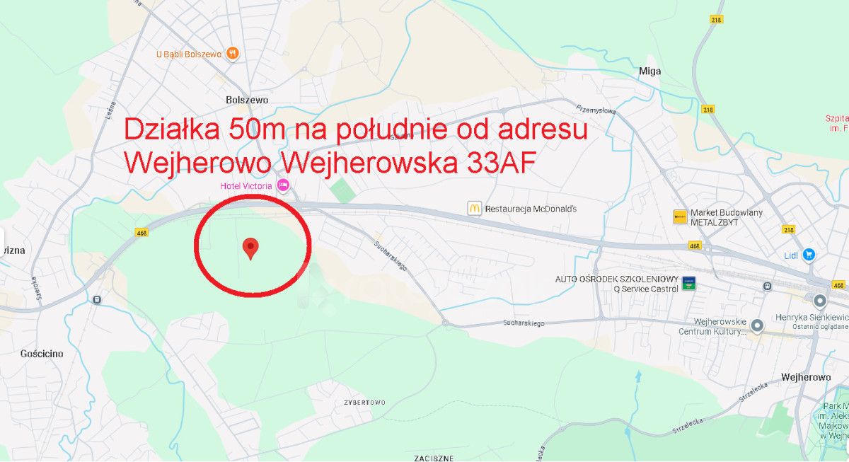Działka budowlana Wejherowo, ul. Wejherowska. Zdjęcie 11