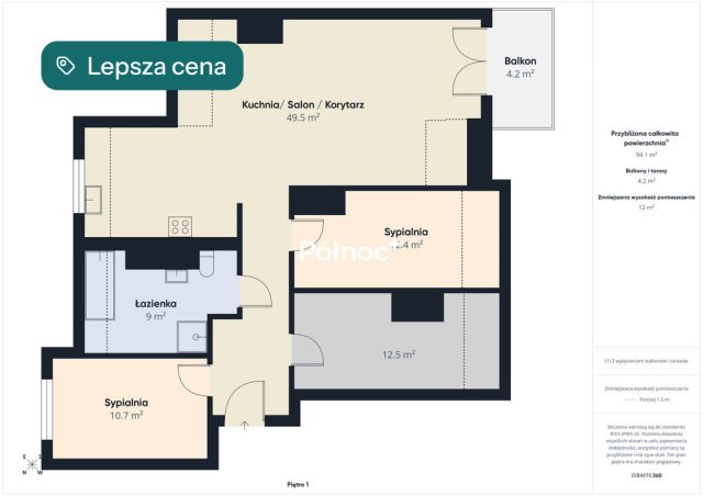 Mieszkanie 4-pokojowe Gdańsk, ul. Olimpijska. Zdjęcie 2