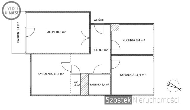 Mieszkanie 3-pokojowe Częstochowa Tysiąclecie, ul. Okólna. Zdjęcie 19