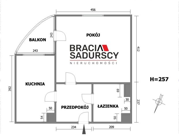 Mieszkanie 1-pokojowe Kraków Prądnik Biały, ul. abp. Zygmunta Szczęsnego Felińskiego. Zdjęcie 21