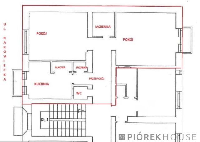 Mieszkanie 2-pokojowe Warszawa Mokotów, ul. Rakowiecka. Zdjęcie 5