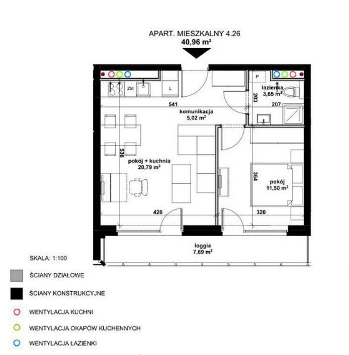 Mieszkanie 2-pokojowe Wrocław Krzyki, ul. Zwycięska. Zdjęcie 10