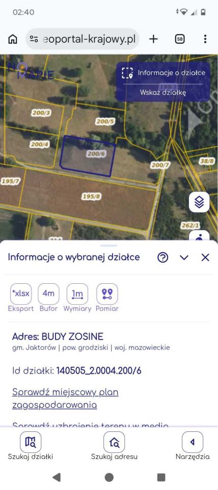 Działka budowlana Budy Zosine. Zdjęcie 2