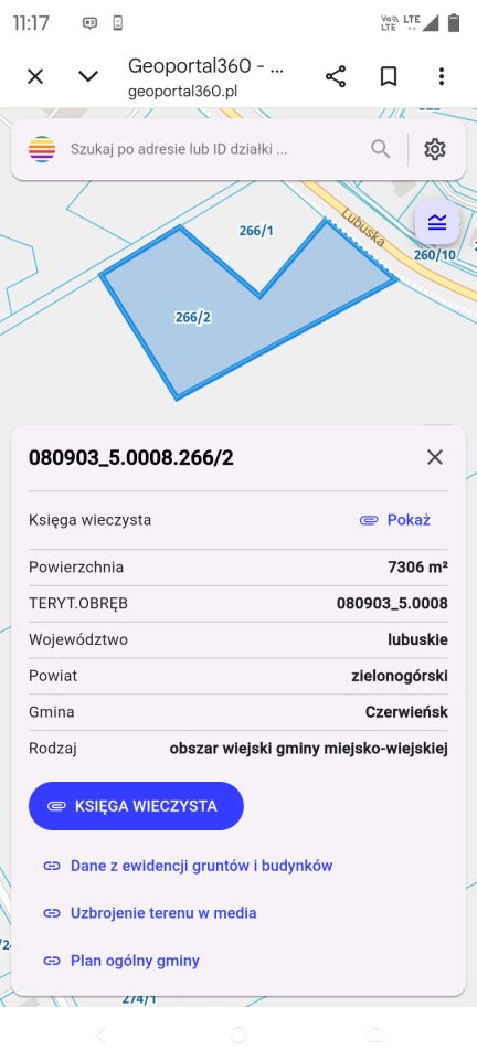 Działka inwestycyjna Płoty, ul. Lubuska. Zdjęcie 3