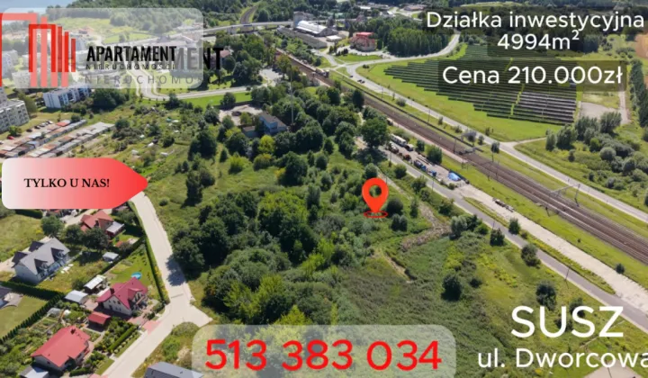 Działka inwestycyjna Susz