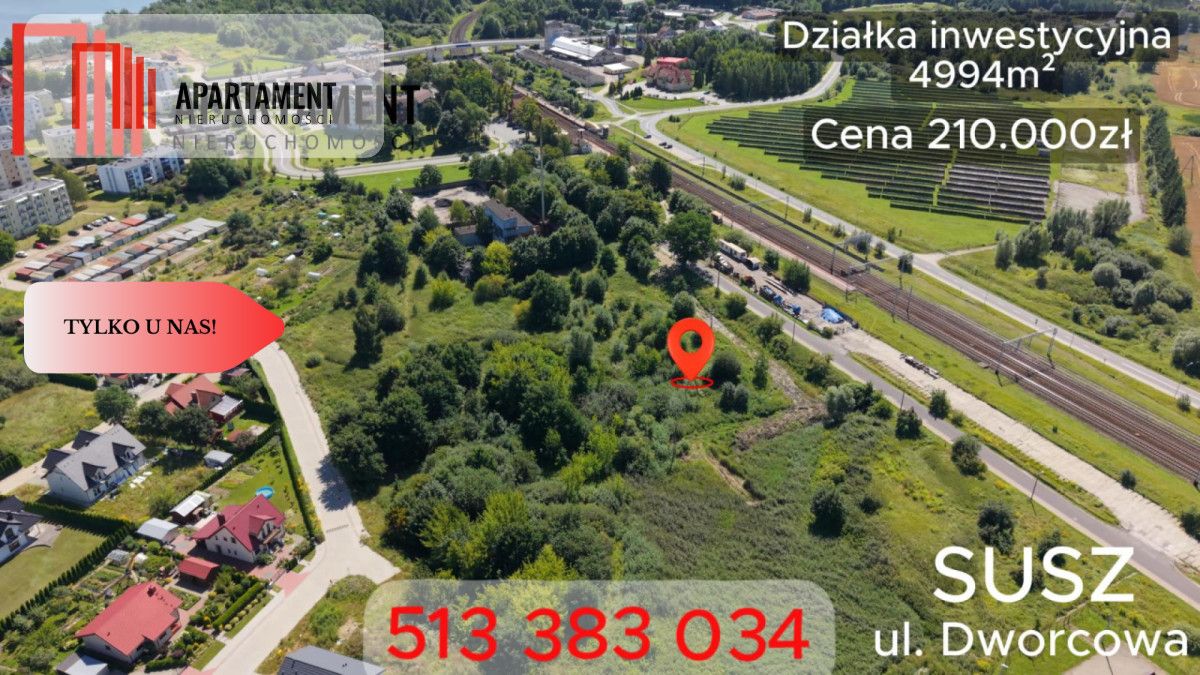 Działka inwestycyjna Susz. Zdjęcie 1