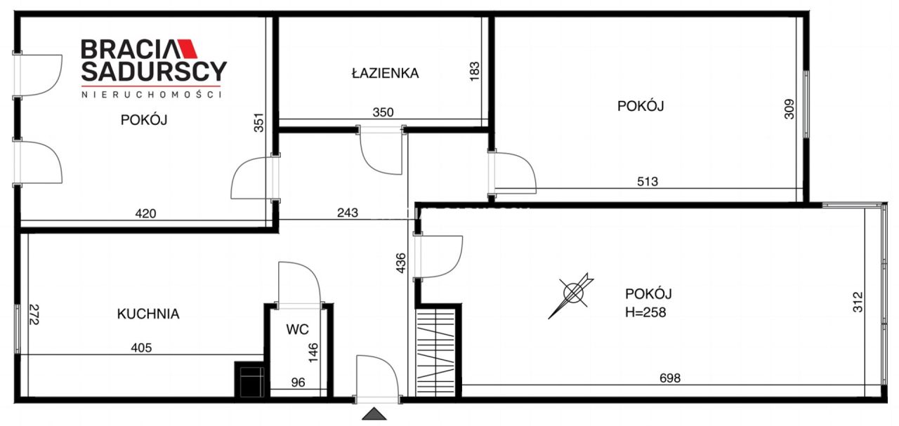 Mieszkanie 3-pokojowe Kraków Podgórze, ul. Przemysłowa. Zdjęcie 39