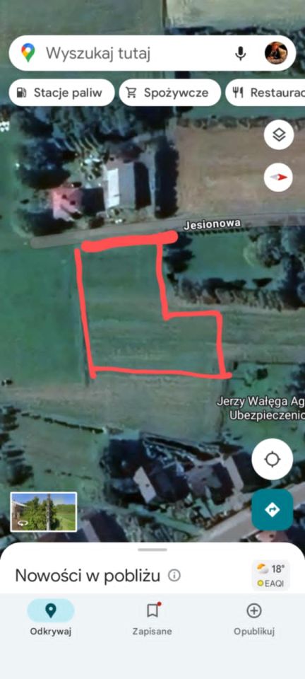 Działka rolno-budowlana Jedlicze Męcinka, ul. Jesionowa. Zdjęcie 3