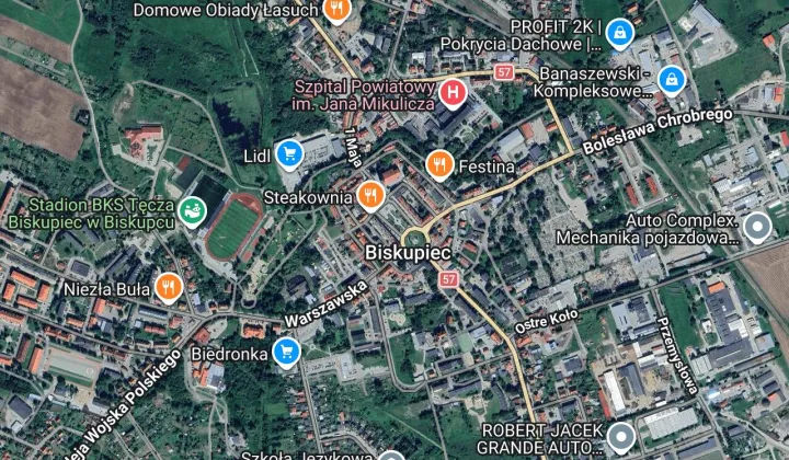 Mieszkanie 2-pokojowe Biskupiec, pl. Wolności