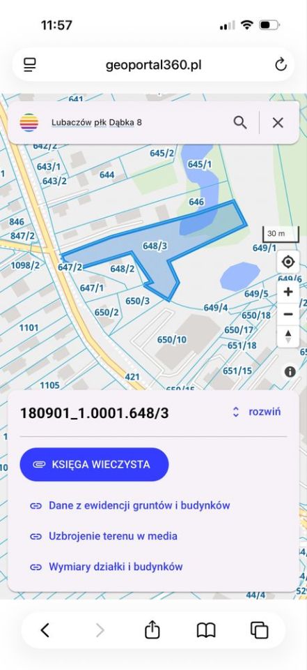 Działka inwestycyjna Lubaczów, ul. płk. Stanisława Dąbka. Zdjęcie 1