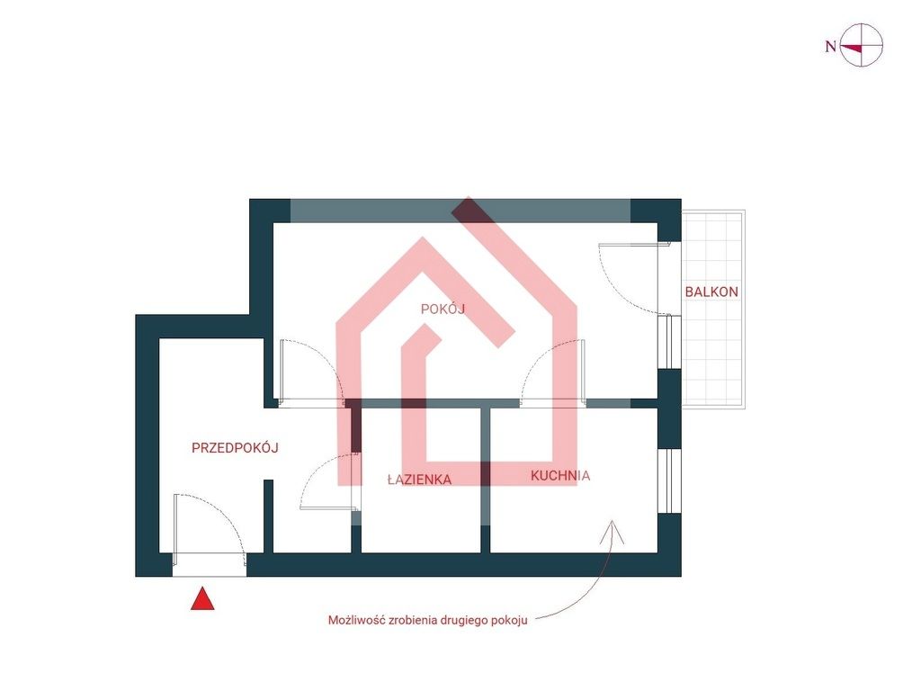 Mieszkanie 1-pokojowe Elbląg, ul. Malborska. Zdjęcie 10
