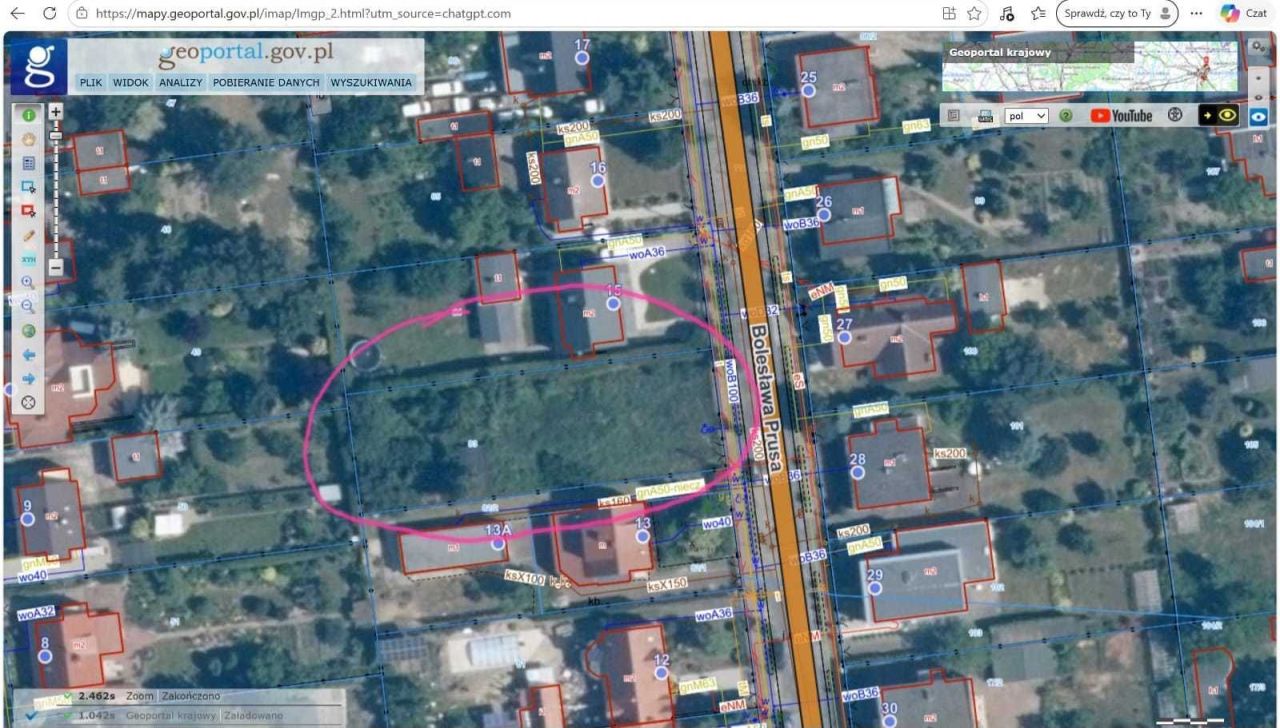 Działka inwestycyjna Leszno Centrum, ul. Bolesława Prusa. Zdjęcie 4