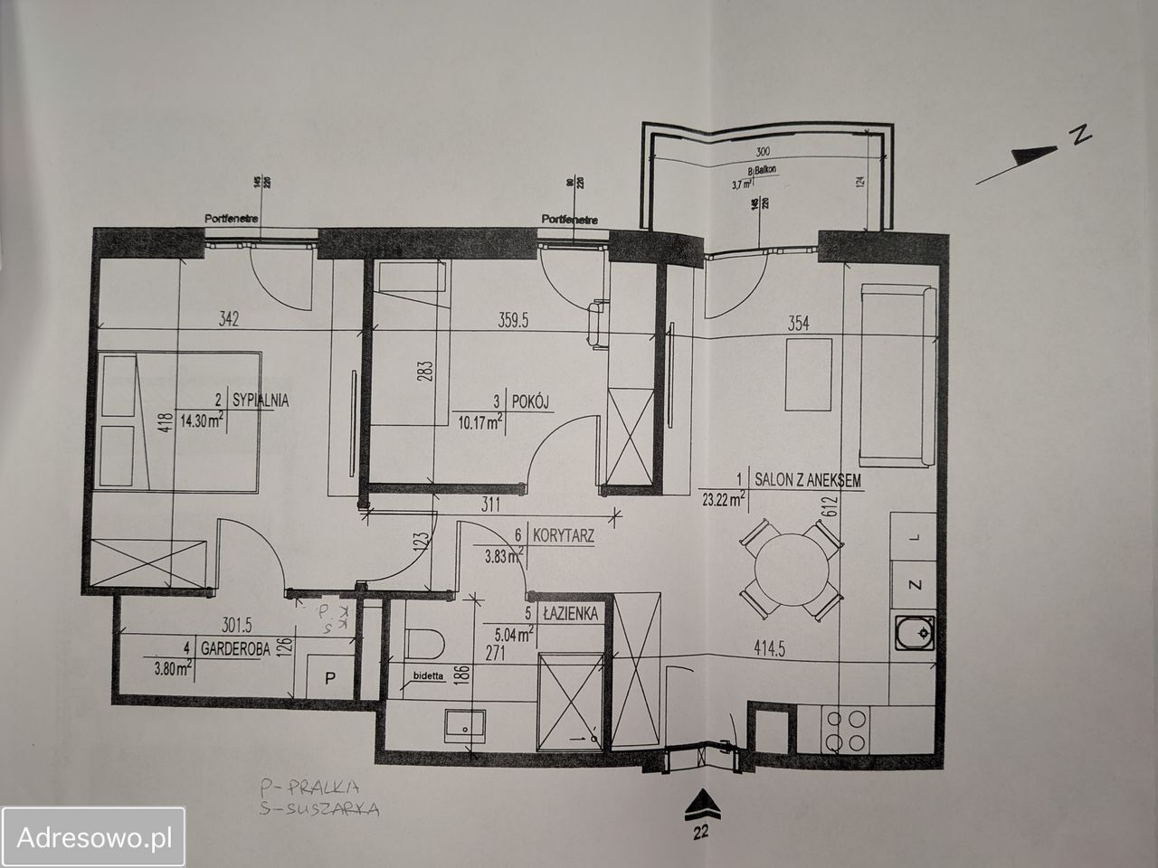 Mieszkanie 3-pokojowe Pruszków Centrum, ul. Niecała. Zdjęcie 8