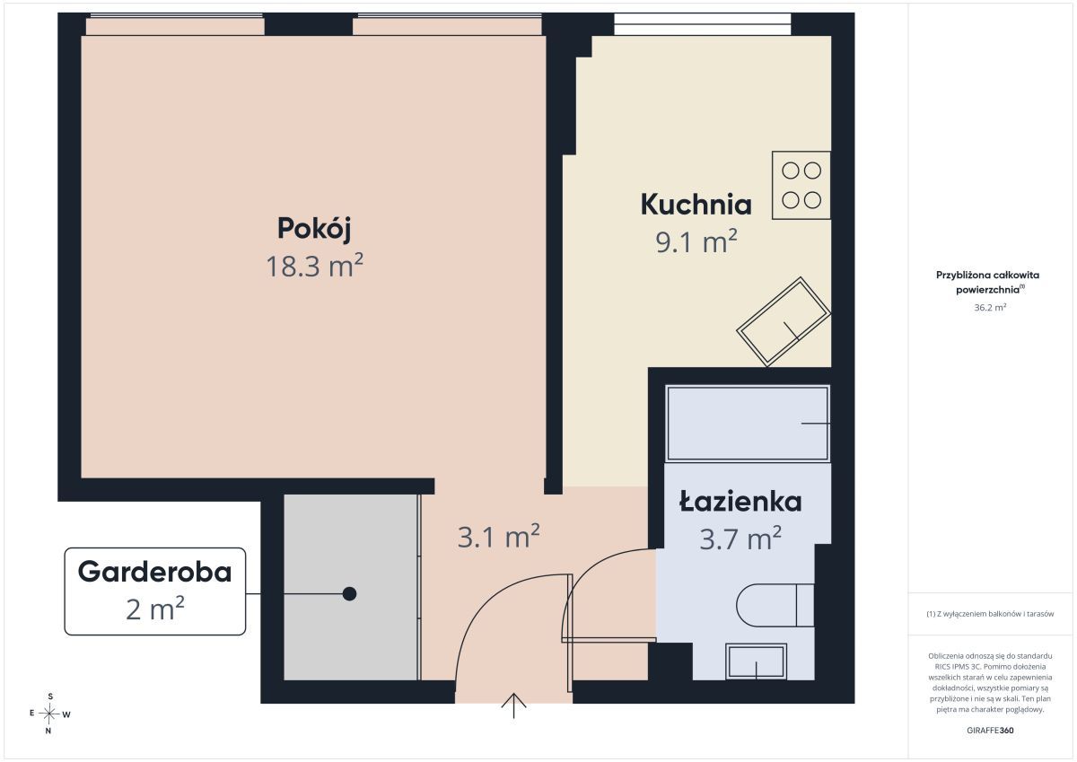 Mieszkanie 1-pokojowe Warszawa Śródmieście, al. Wyzwolenia. Zdjęcie 17