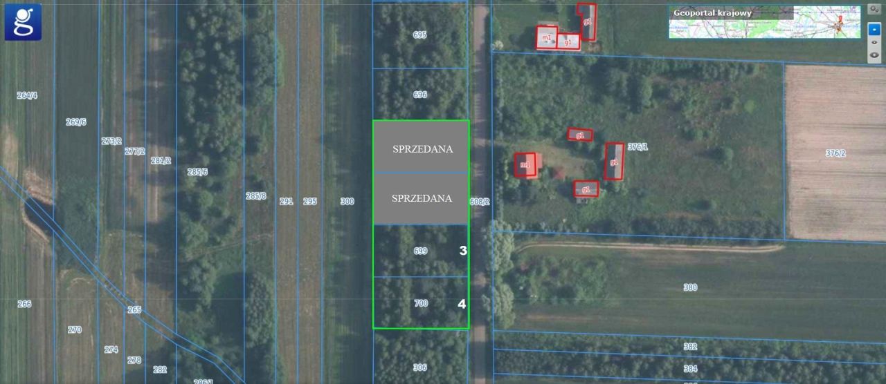 Działka budowlana Poręby Nowe. Zdjęcie 2