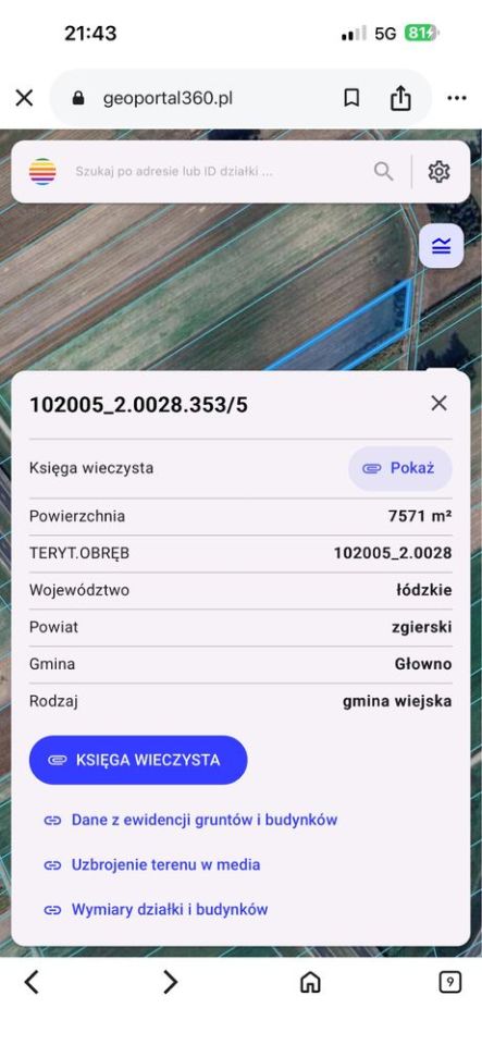 Działka rolna Wola Mąkolska. Zdjęcie 4