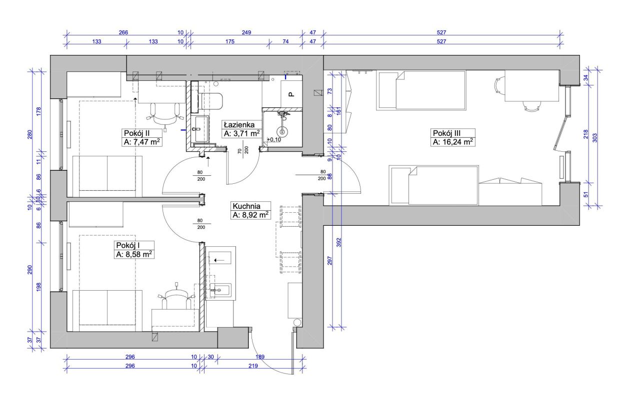 Mieszkanie 3-pokojowe Rzeszów Śródmieście, ul. Jana III Sobieskiego. Zdjęcie 8