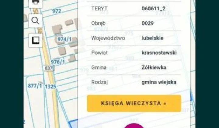 Działka rolno-budowlana Żółkiewka-Osada