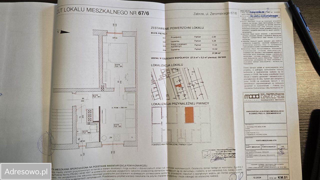 Mieszkanie 2-pokojowe Zabrze Mikulczyce, ul. Stefana Żeromskiego. Zdjęcie 7