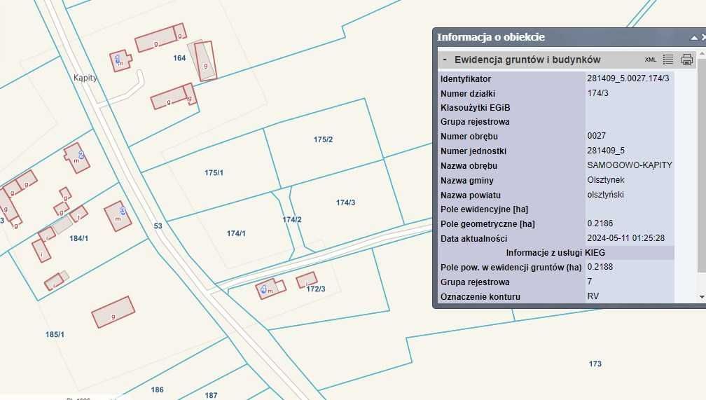 Działka budowlana Samagowo Kąpity. Zdjęcie 2