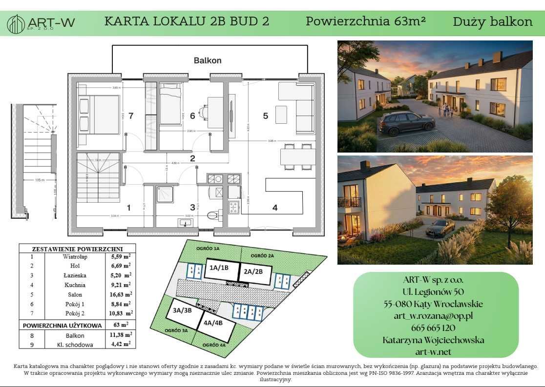 Mieszkanie 3-pokojowe Kąty Wrocławskie, ul. Różana. Zdjęcie 6