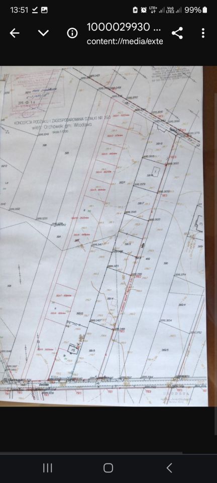 Działka budowlana Orchówek, ul. Miła