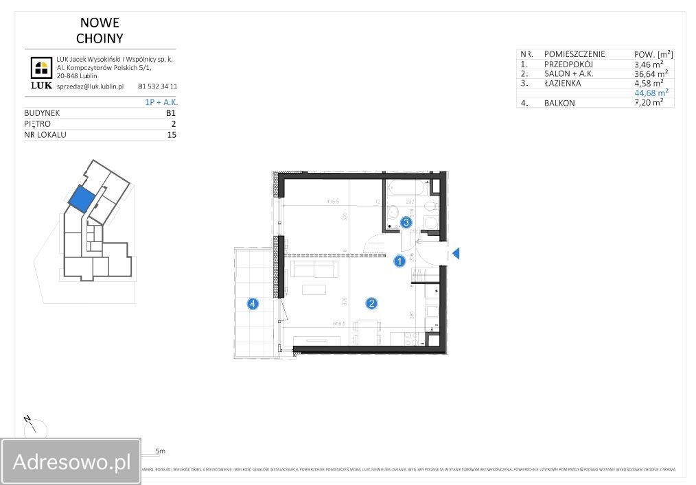 Mieszkanie 2-pokojowe Lublin Czechów Południowy, ul. Marii Walciszewskiej. Zdjęcie 17