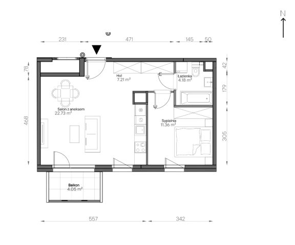 Mieszkanie 2-pokojowe Warszawa Praga-Południe, ul. Podskarbińska. Zdjęcie 7