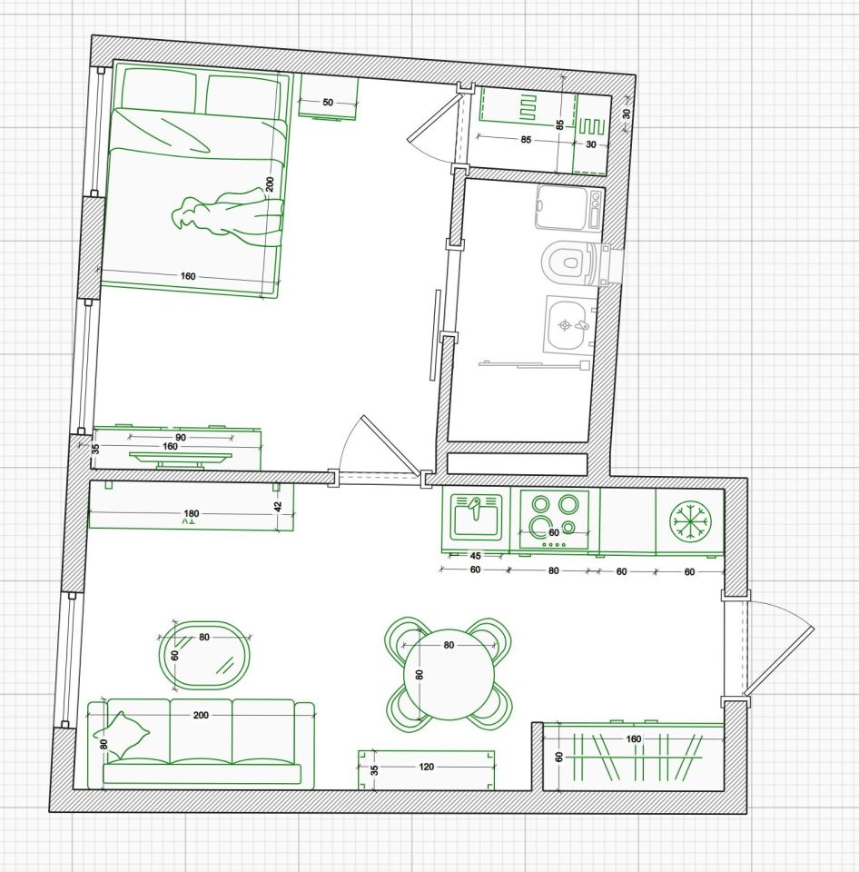 Mieszkanie 2-pokojowe Wrocław Stare Miasto, ul. Kaszubska. Zdjęcie 4