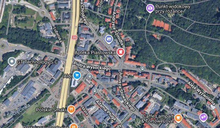 Mieszkanie 2-pokojowe Wałbrzych Śródmieście, ul. Piotra Wysockiego