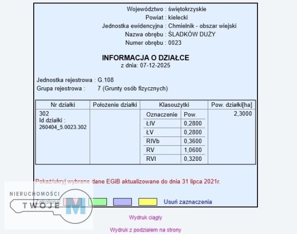 Działka rolna Śladków Duży. Zdjęcie 9