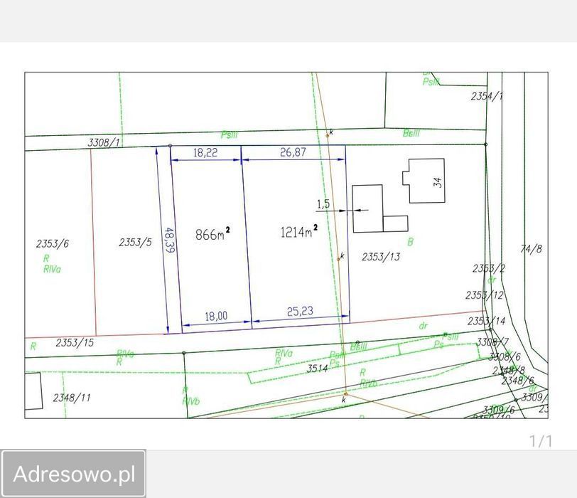 Działka budowlana Łowiczki. Zdjęcie 2